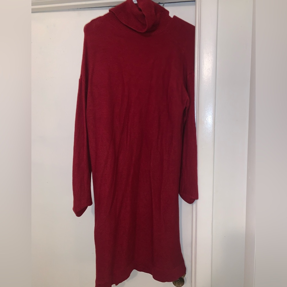 Shein Sweater Dress with Turtleneck Never Worn Great Condition Burgundy